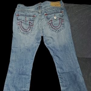 True Religion Men jeans with red stichting